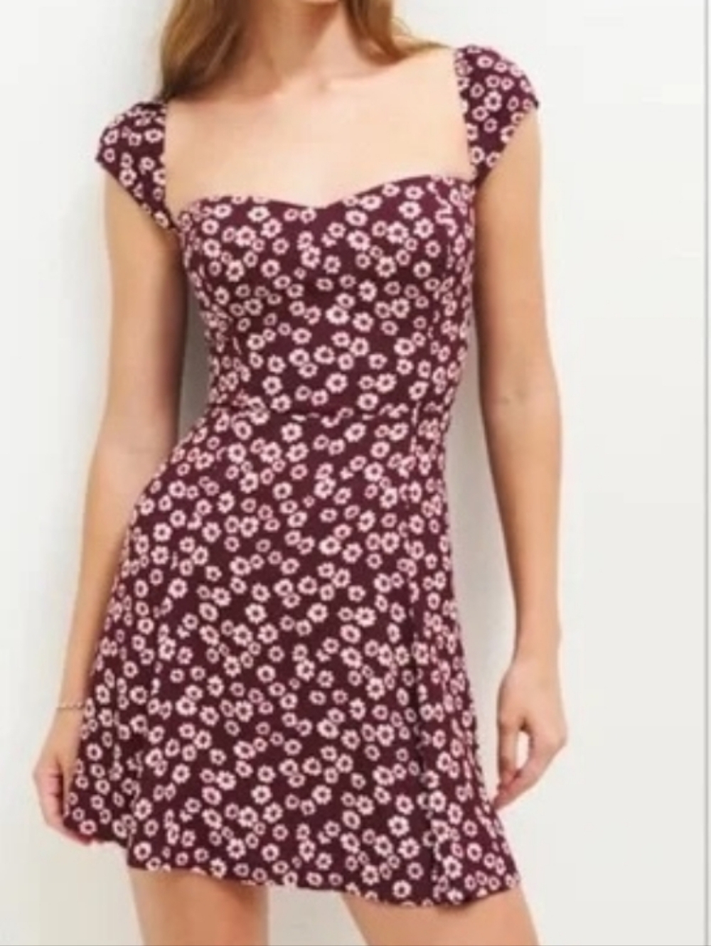 Reformation Tanis Floral Print Mini Dress